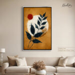 Sunset Leaf Glow Canvas art - Image 10