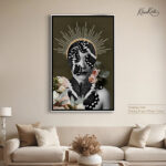 Floral Monarch Abstract canvas art - Image 10