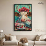 Whimsical Bovine Brew canvas Art - Image 10