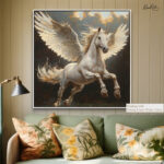 Majestic Winged Unicorn Canvas art - Image 10