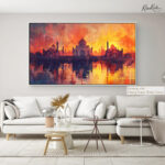 Taj Fiery Dusk Canvas art - Image 10