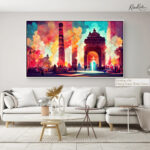 Delhi Monument Fire Canvas art - Image 10