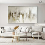 Beige City Mist Canvas art - Image 10