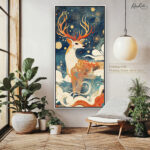 The Celestial Stag Canvas art - Image 10