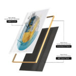 Golden Divide Acrylic Wall Art - Image 11