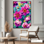 Fuchsia Dream Canvas Wall Art - Image 11