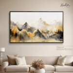 Golden Crest mountain canvas Art - Image 11