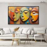 Turquoise Angle Canvas Wall Art - Image 12