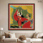 Pattachitra Draupadi Vastraharan Canvas Wall art - Image 9