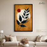 Sunset Leaf Glow Canvas art - Image 11