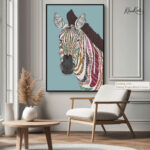 Color-Inspired Zebral Canvas art - Image 11