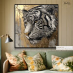 Gold-Accented Regal Tiger Canvas art - Image 11