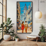 European Street Romance Canvas art - Image 11