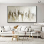 Beige City Mist Canvas art - Image 11