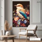 Sapphire Bloom Canvas art - Image 11