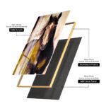 Gilded Gallop Acrylic Wall Art - Image 12