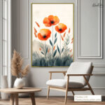 Poppy Triptych Canvas Wall Art - Image 12