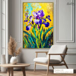 Electric Iris Canvas Wall Art - Image 12