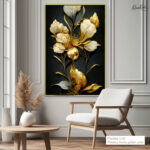 Gilded Bloom Canvas Wall Art - Image 12