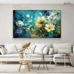 Aqua Garden Canvas Wall Art - Image 12