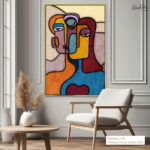 Cubist Gaze Canvas Wall Art - Image 12