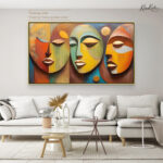 Turquoise Angle Canvas Wall Art - Image 10