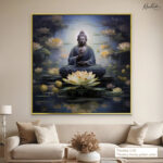 Lotus Pond Samadhi Canvas Wall art - Image 10