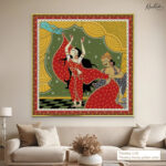 Pattachitra Draupadi Vastraharan Canvas Wall art - Image 10