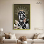 Floral Monarch Abstract canvas art - Image 12