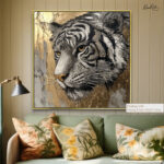 Gold-Accented Regal Tiger Canvas art - Image 12