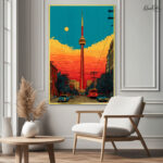 Sunset over Toronto Canvas wall Art - Image 12