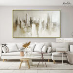 Beige City Mist Canvas art - Image 12