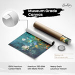 Aqua Garden Canvas Wall Art - Image 13