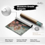 Crimson Weave Canvas Wall Art - Image 13