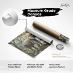 Vintage Elephant Mural Canvas art - Image 13