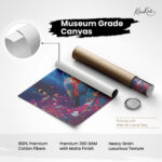 Colorful Songbird on Branch Canvas art - Image 13