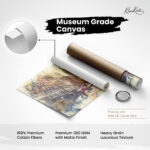 Manhattan Watercolor Rush Canvas art - Image 13