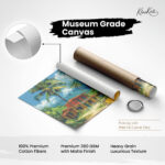 Coastal Village Stroll Canvas art - Image 13