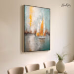 Dreamy sailboat canvas Art - Image 2