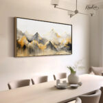 Golden Crest mountain canvas Art - Image 2