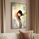 Regal Crowned Crane Canvas art - Image 2