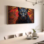 Faceted Panther Canvas art - Image 2