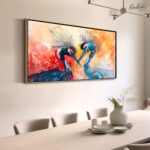 Dancing Cranes Canvas art - Image 2