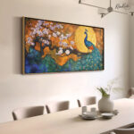 Moonlit Peacock Canvas art - Image 2
