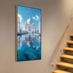 Taj Reflecting Blue Canvas art - Image 2