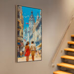 European Street Romance Canvas art - Image 2