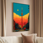 Sunset over Toronto Canvas wall Art - Image 2