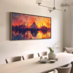 Taj Fiery Dusk Canvas art - Image 2
