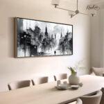 Solitary Urban Fog Canvas art - Image 3