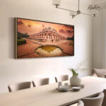 Tribal Woodland Bear Canvas art - Image 2